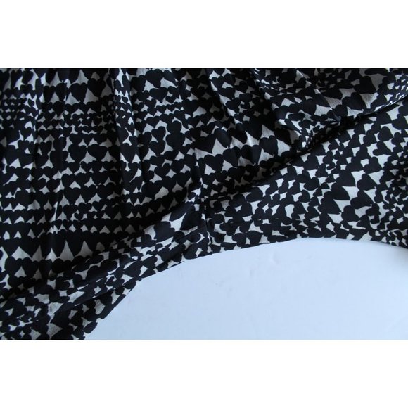 Stella McCartney Heart Print Silk Pants Black White Size 40 - Picture 6 of 13